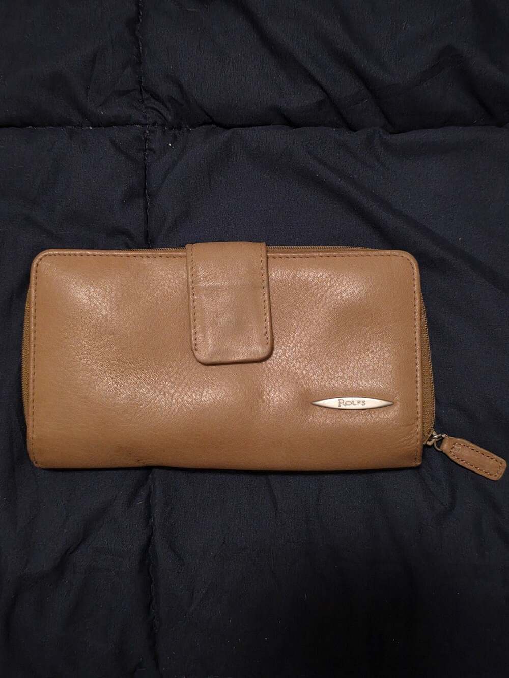 Rolfs Genuine Leather Checkbook Organizer Wallet